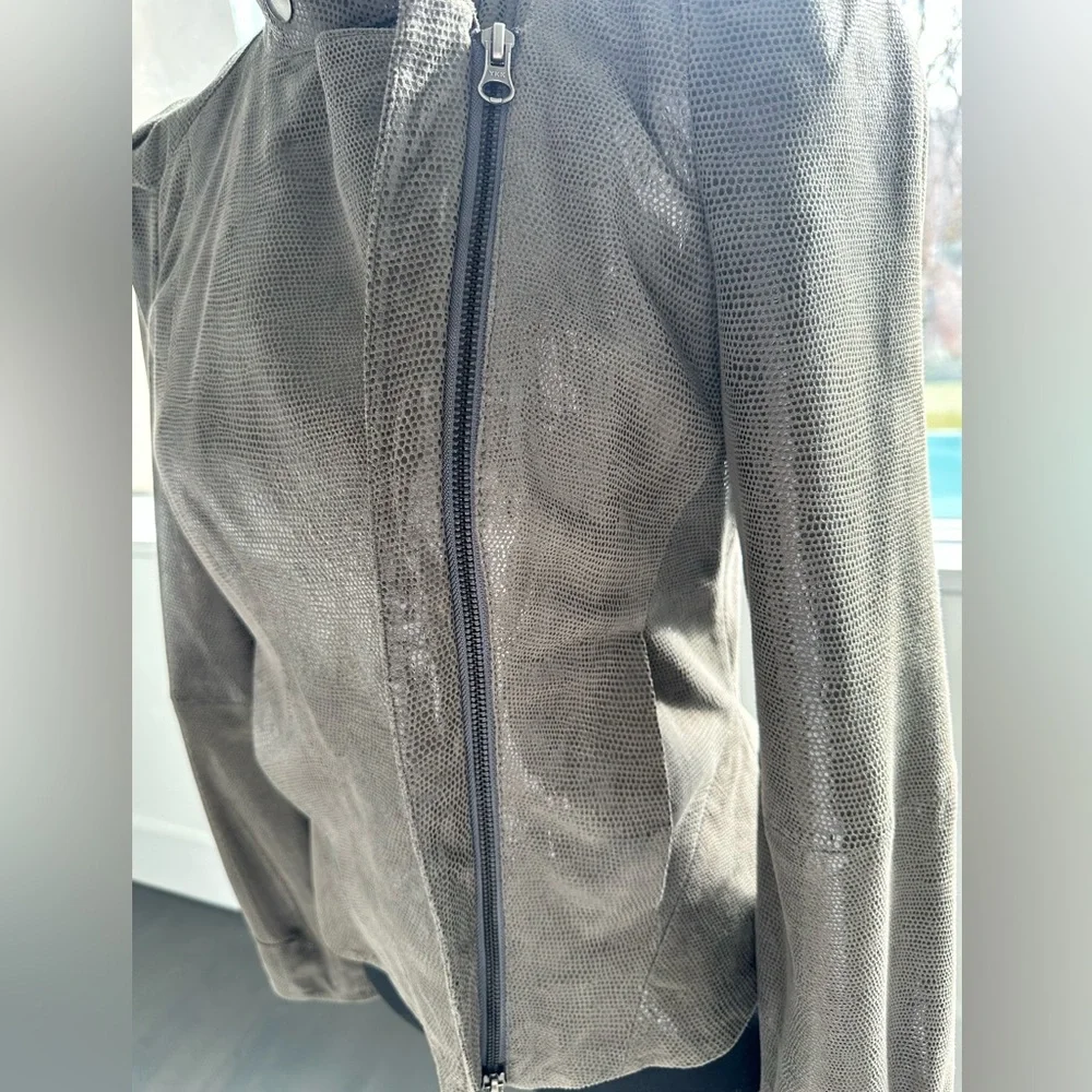 Reiss 1971 Leather Jacket (Brown) size UK 10/US6 - Picture 16 of 16